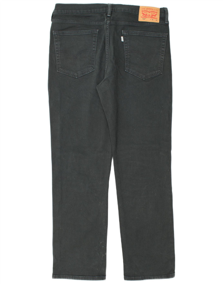 LEVI'S Ανδρικό τζιν 514 ίσιο W36 L32 Μαύρο βαμβακερό