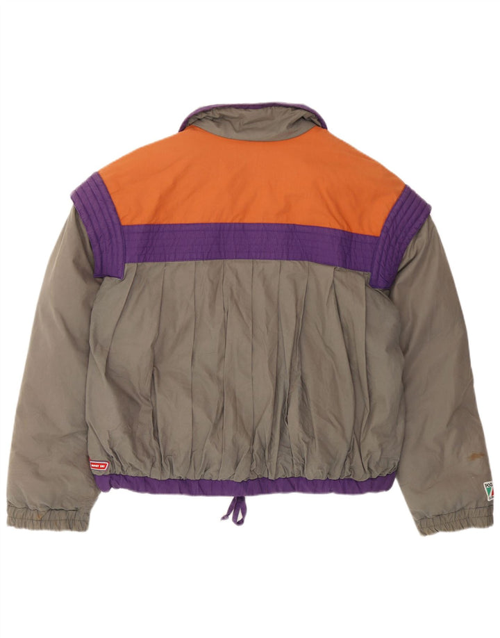 Colmar Γυναικείο Μπουφάν σκι IT 44 Medium Grey Colourblock Cotton Retro