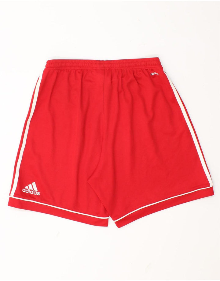 Ανδρικό σορτς Adidas Climalite με μεσαίο κόκκινο πολυεστέρα