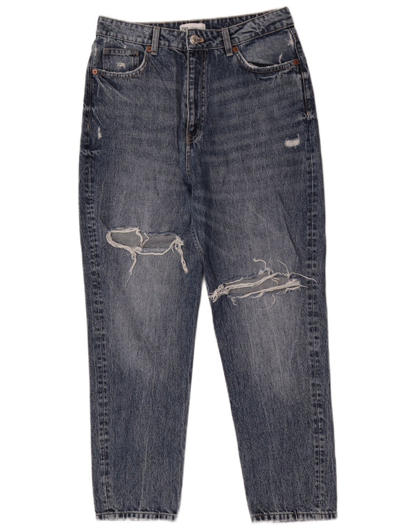 Zara γυναικείο ψηλόμεσο τζιν EU 42 Large W32 L28 Blue