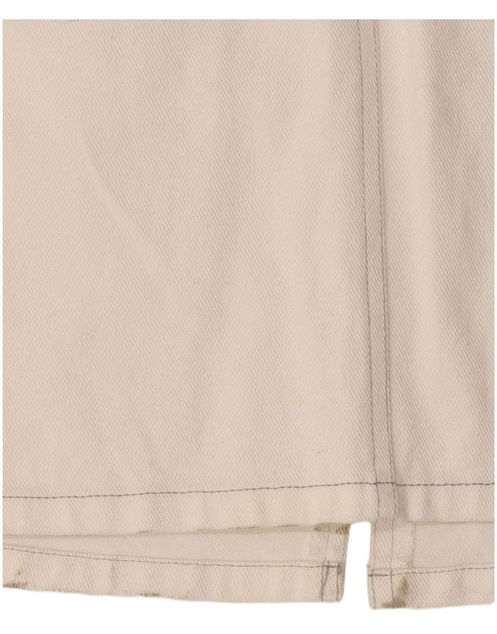 Cache Γυναικείο Τζιν Pinafore Φόρεμα UK 8 Small White