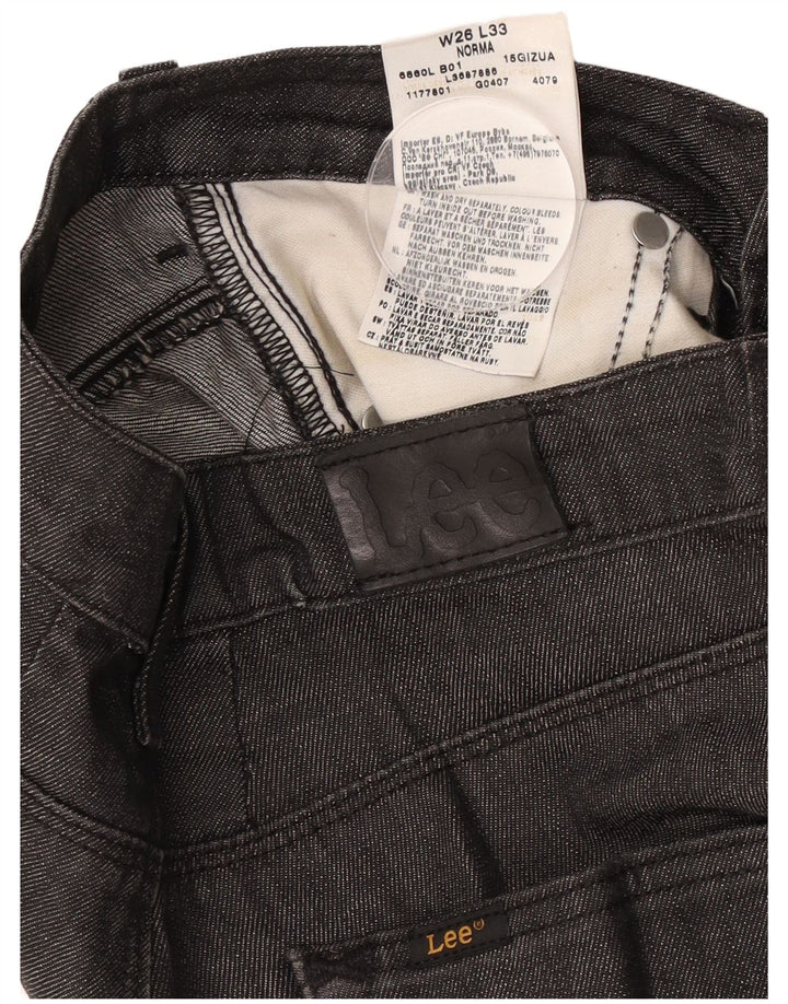 Lee Womens Norma Slim Jeans W26 L27 Μαύρο βαμβακερό