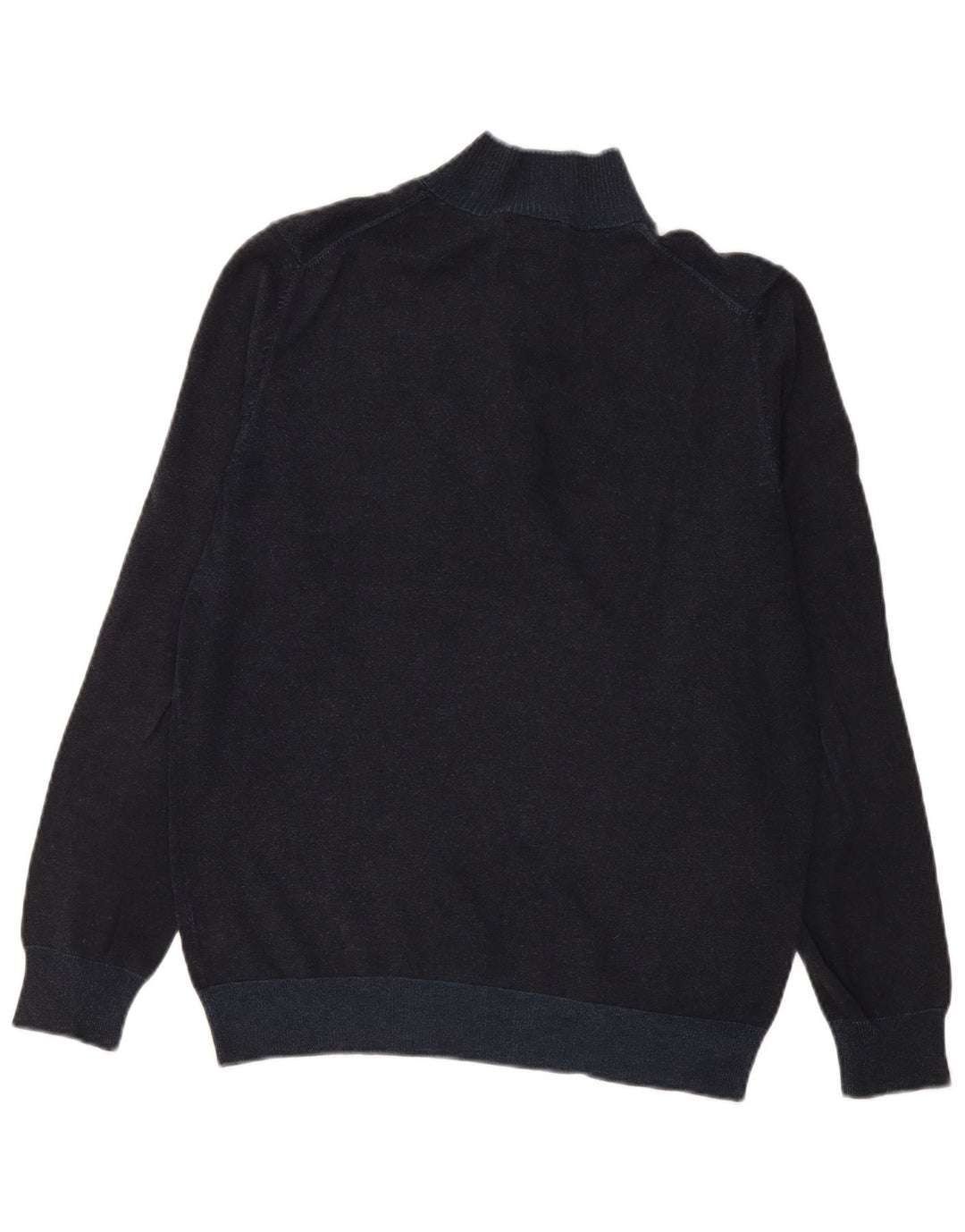 Massimo Dutti Ανδρικό πουλόβερ με λαιμό με κουμπιά από βαμβακερό χρώμα