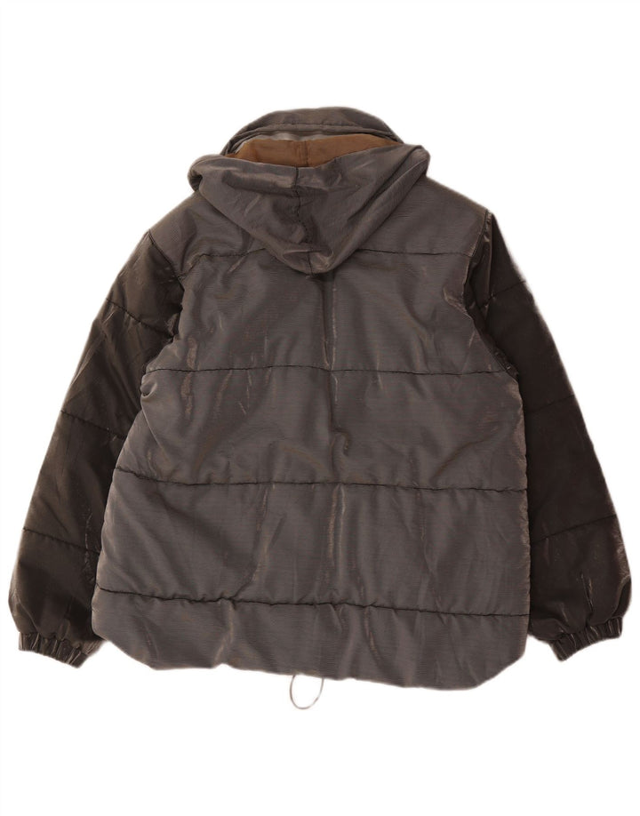 Μπουφάν με κουκούλα Belfe & Γυναικείο Μπουφάν UK 14 Medium Grey Colourblock