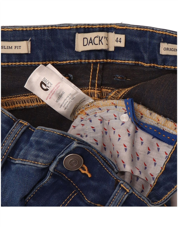 DACK'S Γυναικείο Slim Jeans IT 44 Medium W28 L28 Blue Cotton