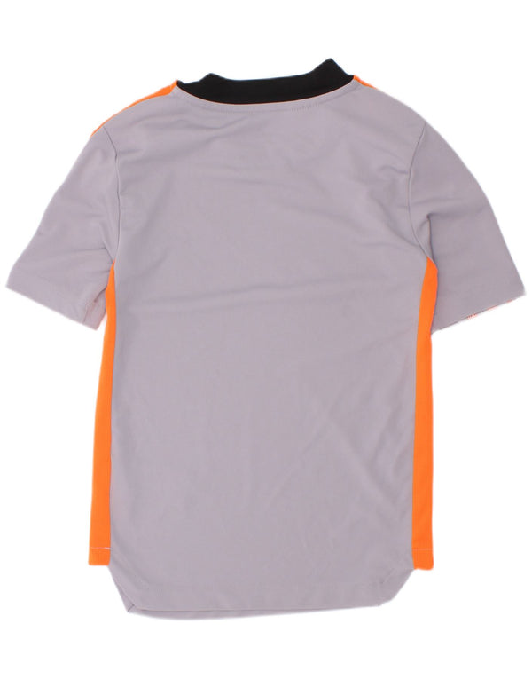 Adidas Boys Juventus Graphic T-shirt Top 7-8 Years Grey Colourblock