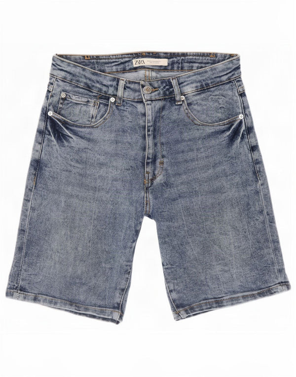 Zara Ανδρικό τζιν σορτς EU 38 Small W30 Μπλε