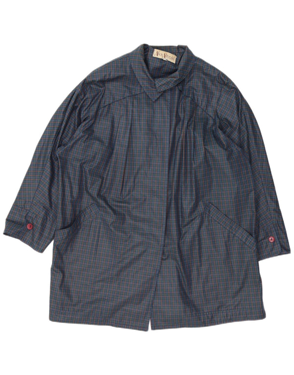 Alex Altoviti Γυναικείο Αδιάβροχο IT 46 Large Navy Blue Check