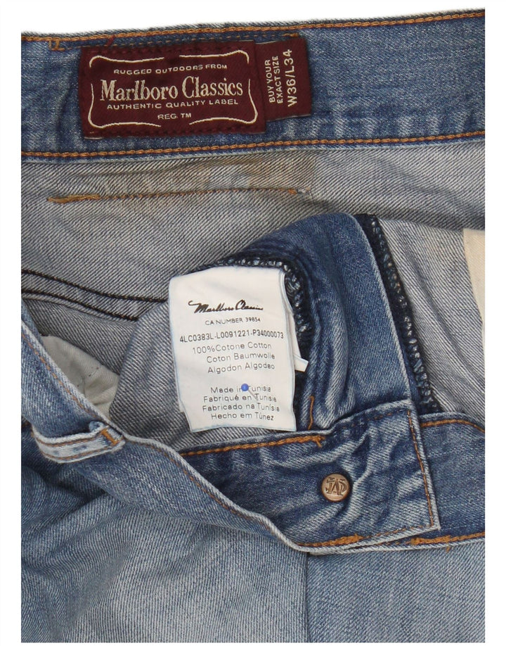 Ανδρικό τζιν ίσιο Marlboro Classics W36 L34 Μπλε βαμβακερό