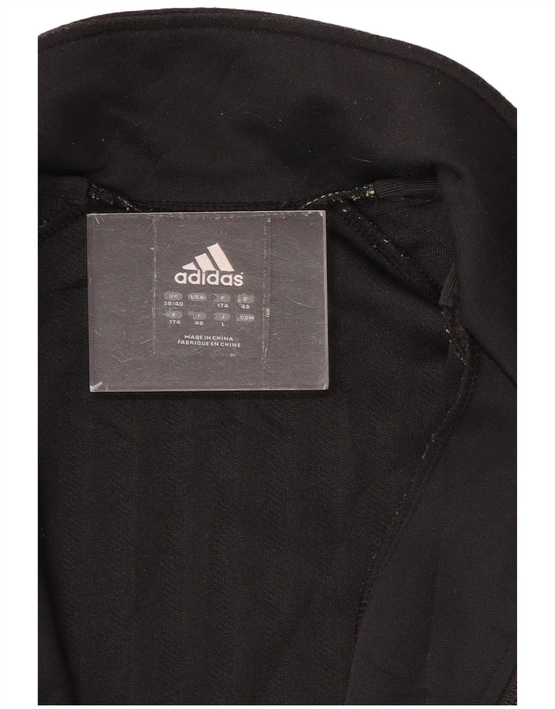 Ανδρική φόρμα ADIDAS Top Jacket UK 38/40 Medium Μαύρο ριγέ