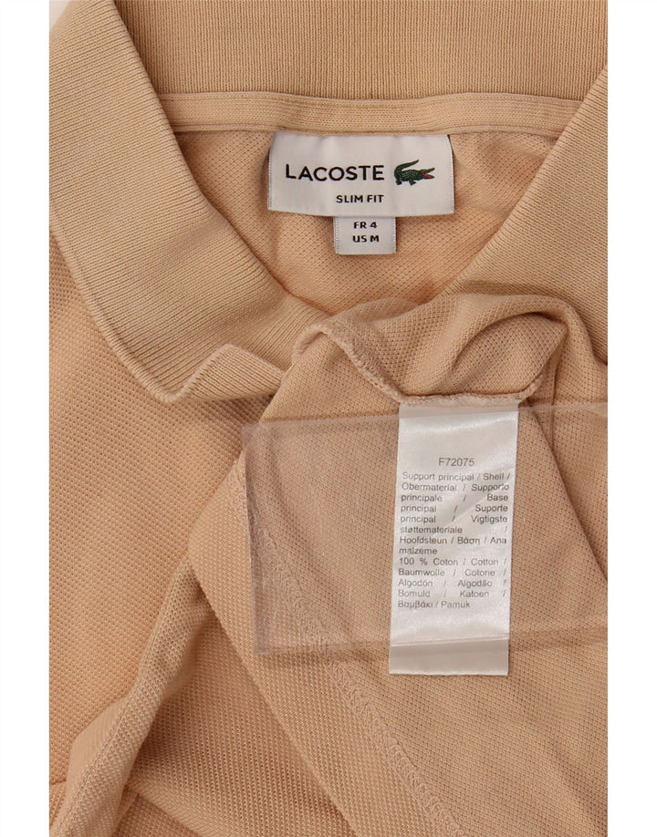 Ανδρικό πουκάμισο πόλο Lacoste Slim Fit Μέγεθος 4 Βαμβακερό μεσαίο μπεζ