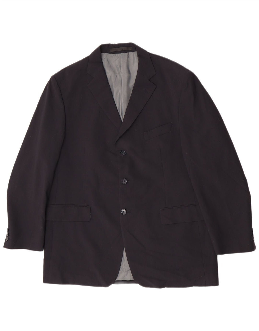 Marks & Spencer Ανδρικό μπουφάν σακάκι με 3 κουμπιά UK 44 2XL Navy Blue Polyester