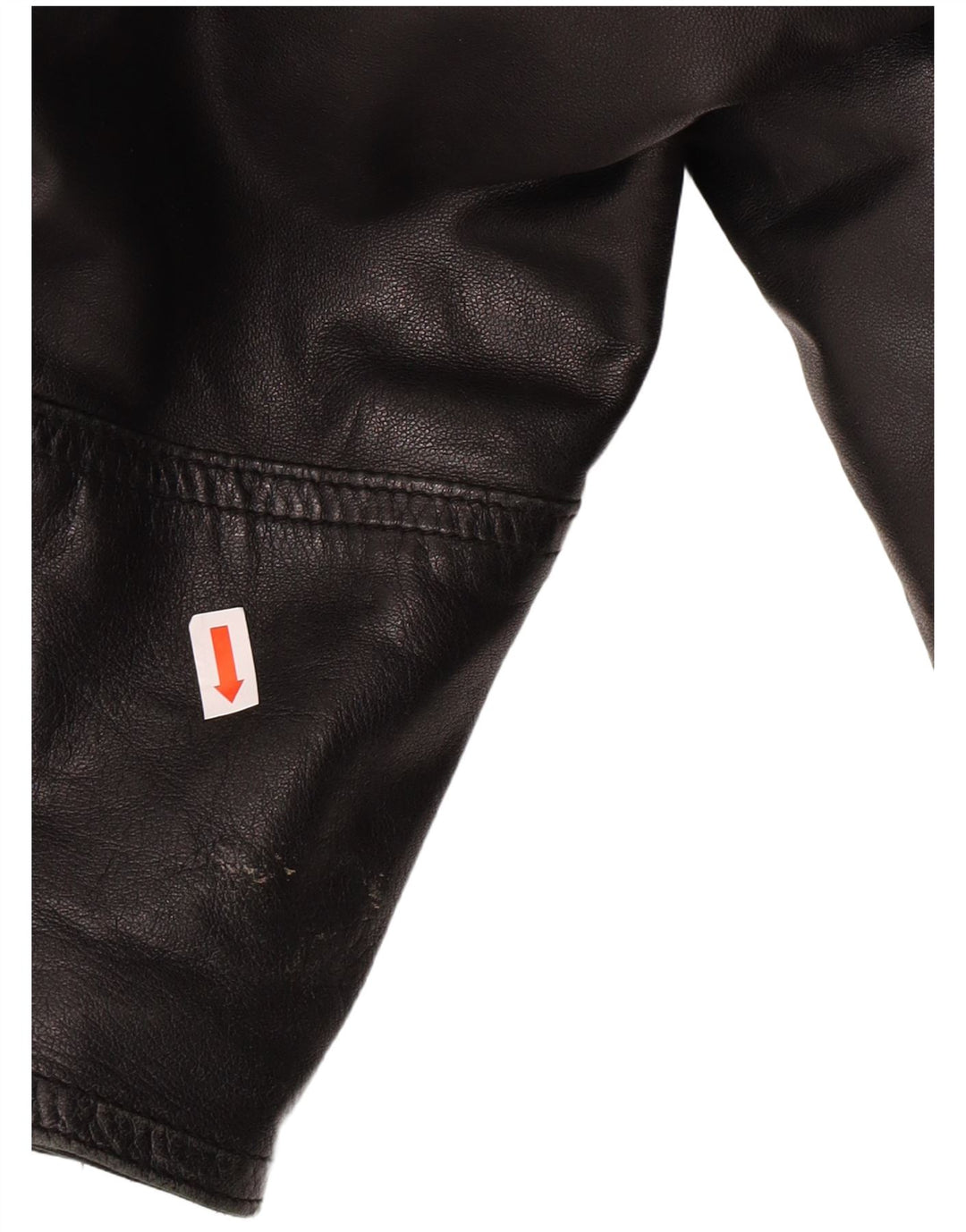VINTAGE Mens Leather Jacket UK 40 Large Black Leather