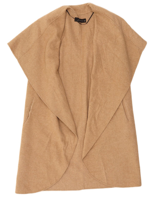 Zara Γυναικείο πουλόβερ Longline Cardigan UK 14 Medium Beige
