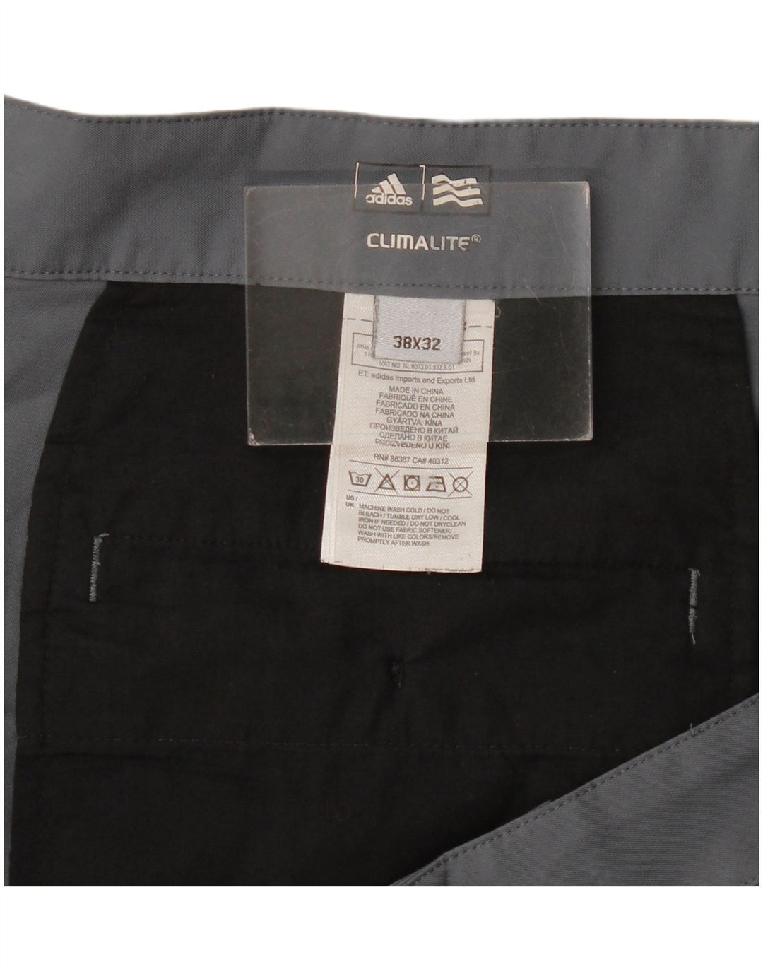 Adidas Ανδρικό Climalite ίσιο παντελόνι Chino W38 L32 Γκρι Πολυεστέρας