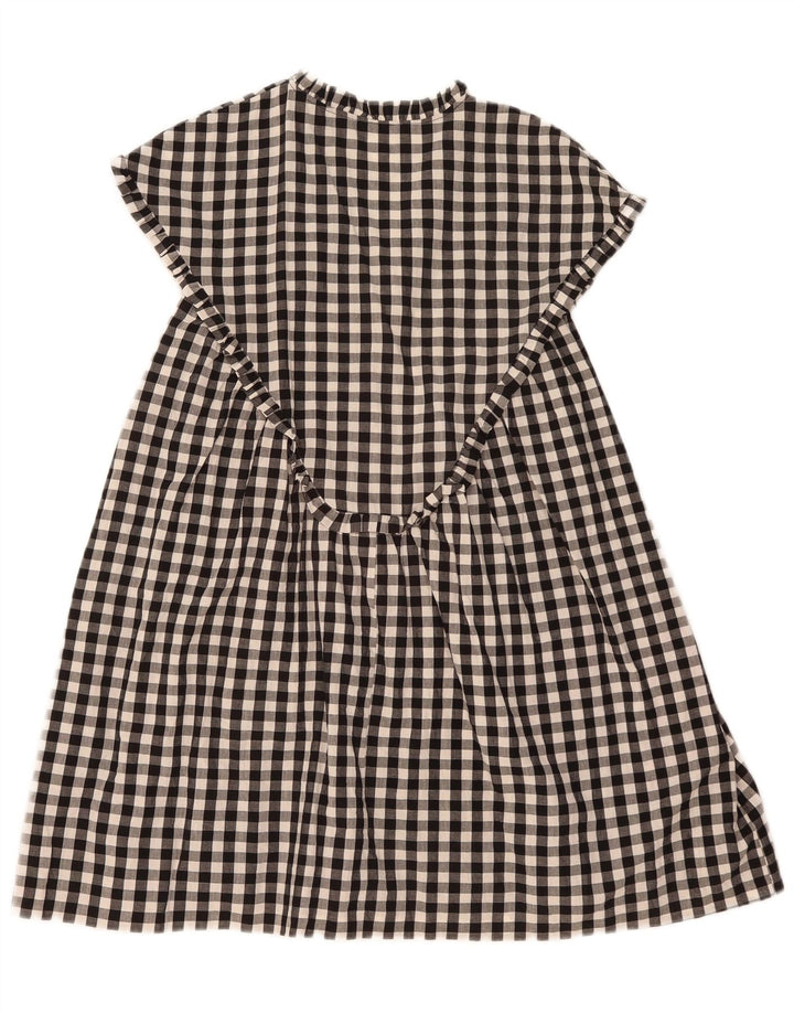 Zara Γυναικείο φόρεμα A-Line UK 14 Medium Black Gingham