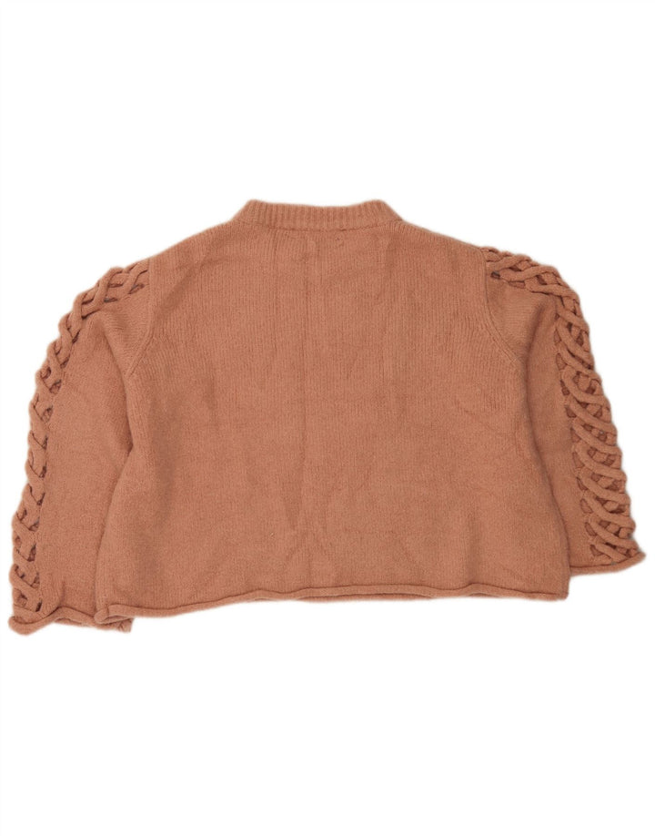 Zara Γυναικείο πουλόβερ με λαιμόκοψη Crop Crop UK 12 Medium Polyester