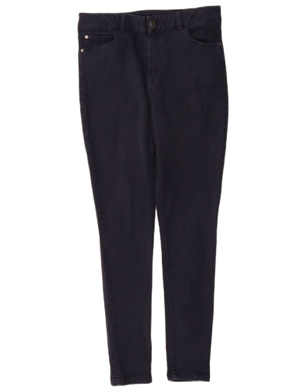Γυναικεία Casual Παντελόνια Marks & Spencer UK 12 Medium W30 L30 Navy Blue