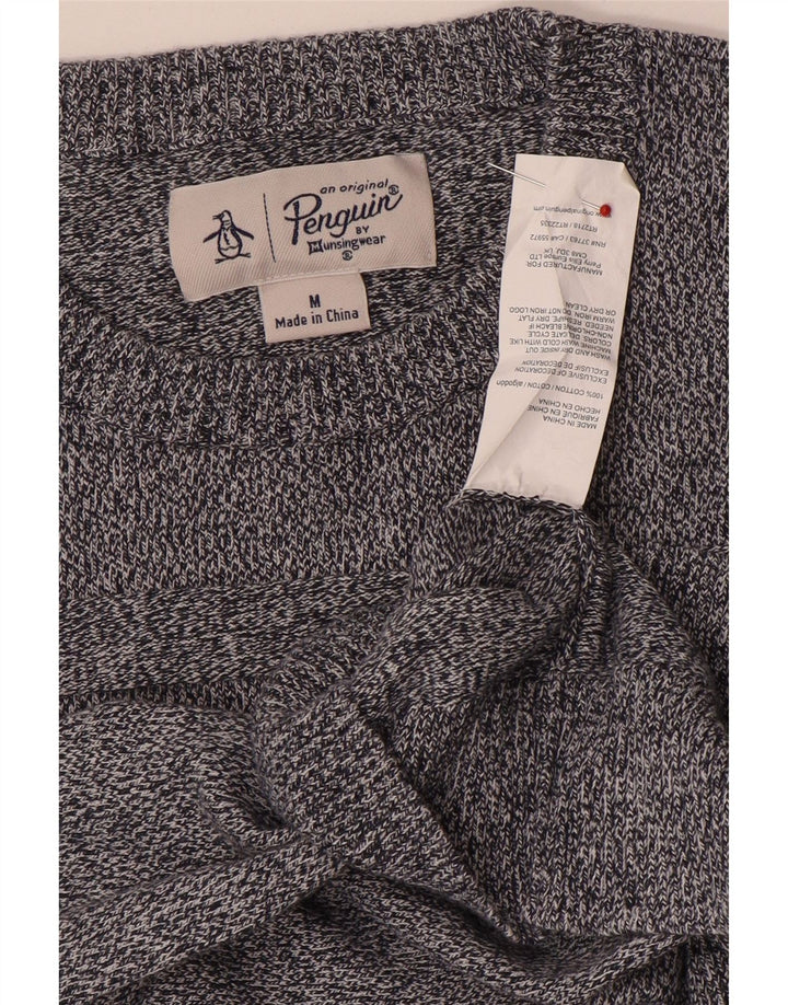 Ανδρικό πουλόβερ Penguin Crew Neck, Βαμβακερό μεσαίο γκρι