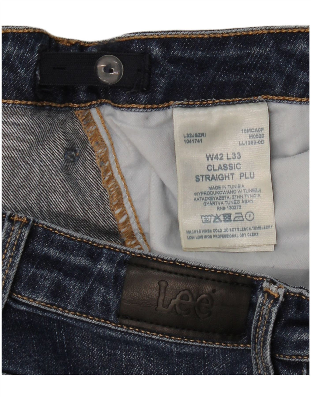 Lee Γυναικείο Straight Jeans W42 L33 Navy Blue Cotton