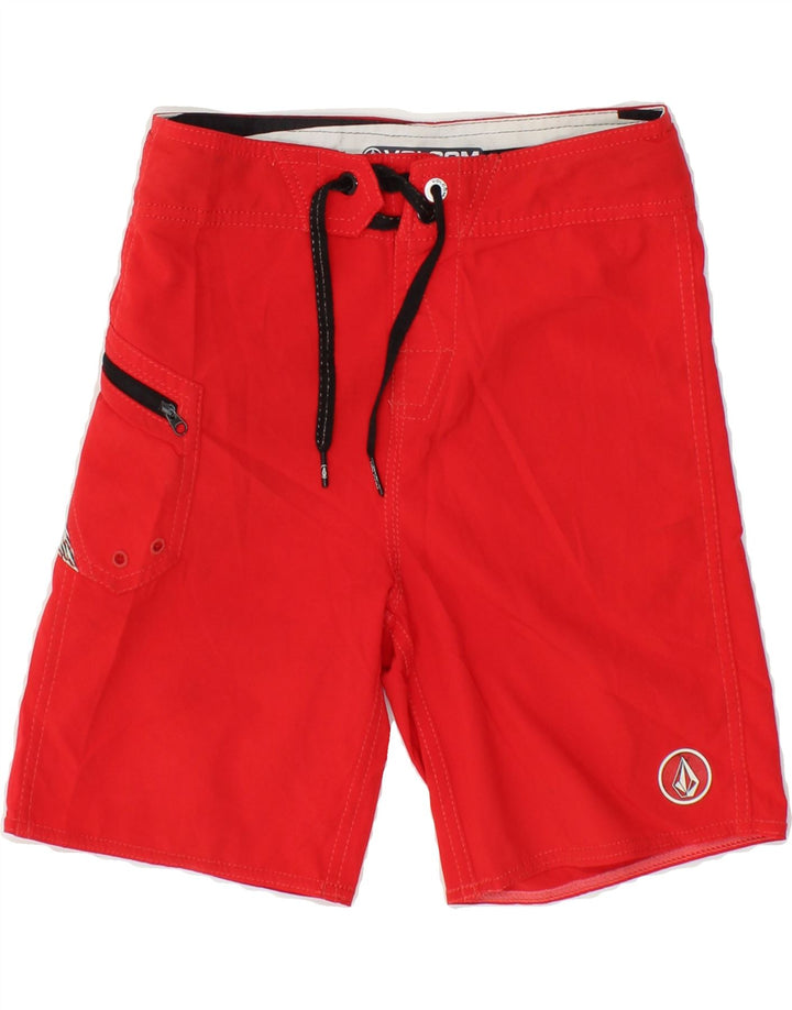 VOLCOM Boys Swimming Shorts 6-7 Years  Red Vintage Volcom and Second-Hand Volcom from Messina Hembry 