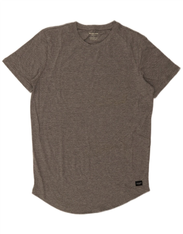 Jack & Jones Ανδρικό T-Shirt Top μεγάλο γκρι βαμβακερό