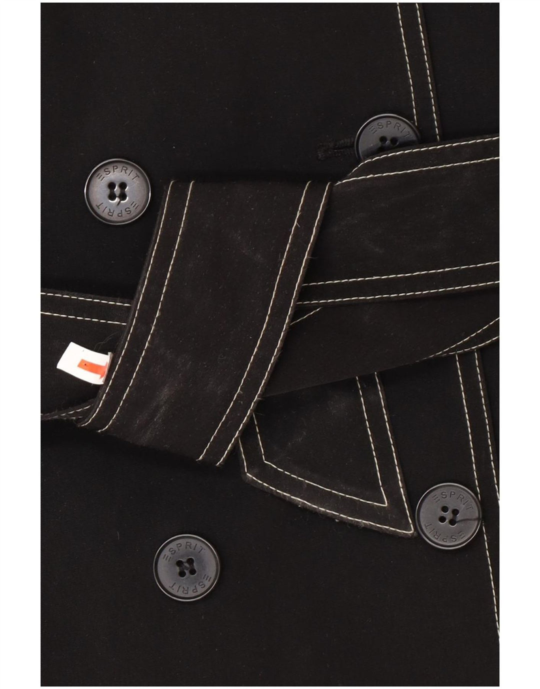 Esprit Womens Sherpa Pea Coat UK 18 XL Μαύρος Πολυεστέρας