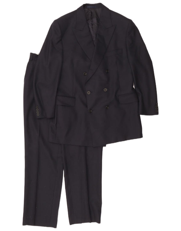 Ανδρική φόρμα 2 τεμαχίων Gieves & Hawkes UK 44 2XL W38 L30 Navy Blue