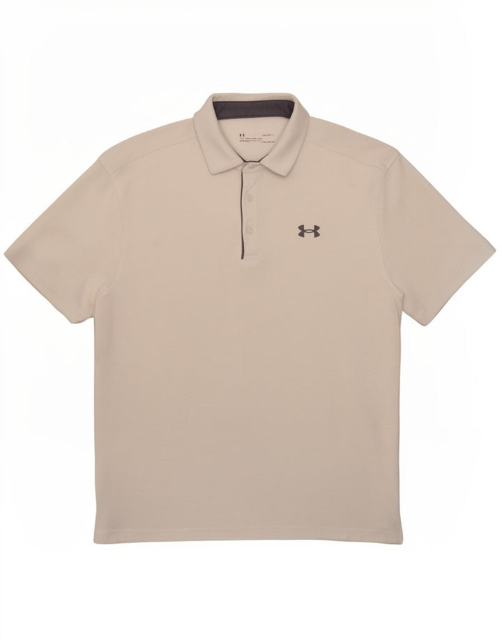 Under Armour Ανδρικό πουκάμισο Polo Large White Polyester Sports