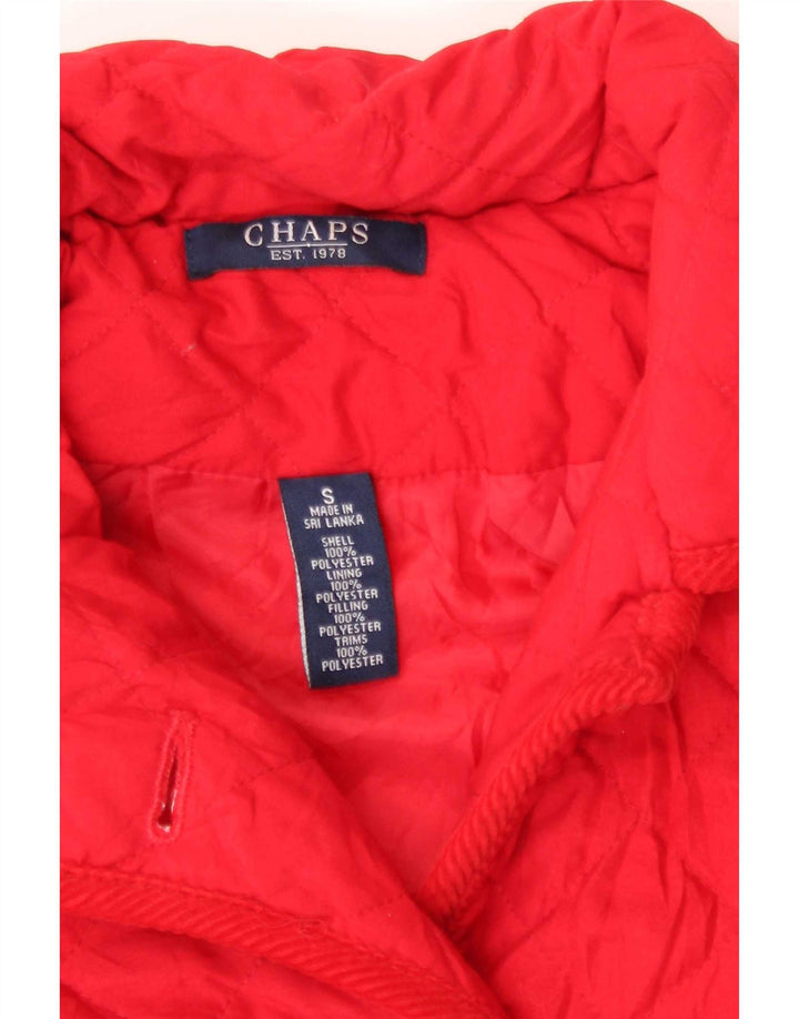 Chaps Γυναικείο καπιτονέ μπουφάν UK 10 Small Red Polyester