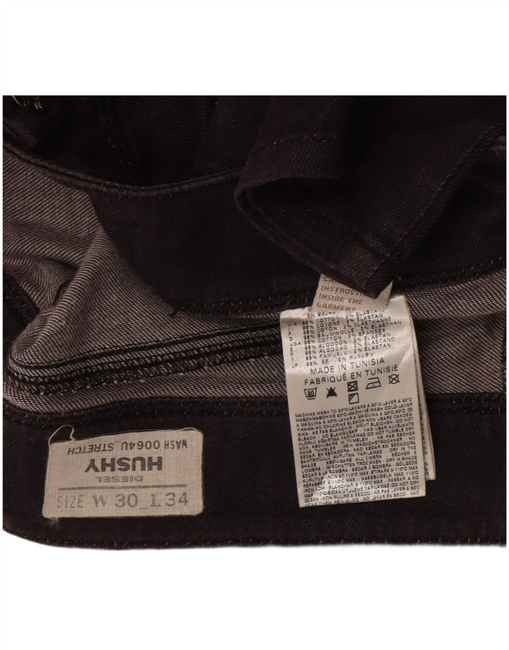 Diesel Γυναικείο Husky Slim Jeans W30 L30 Μαύρο βαμβακερό