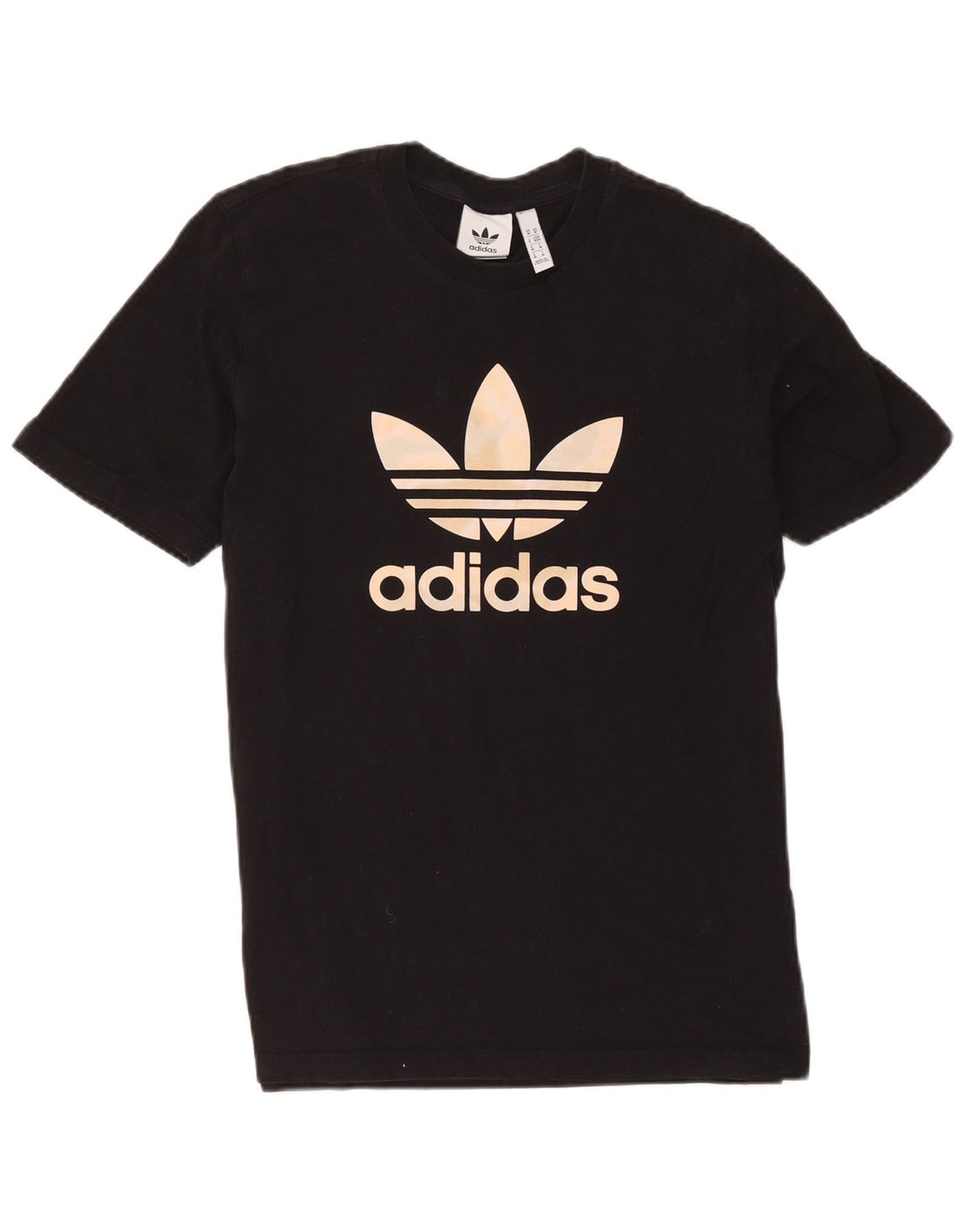 Ανδρικό γραφικό T-Shirt Adidas Top Μεσαίο μαύρο βαμβακερό