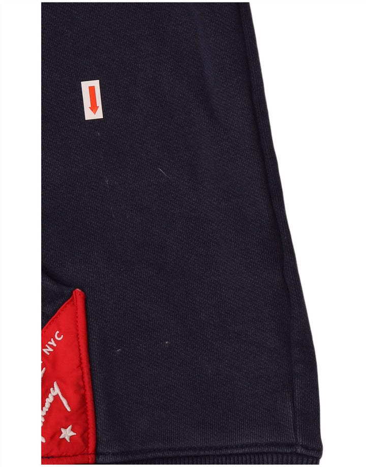 Tommy Hilfiger Ανδρικό γραφικό κουκούλα, μεσαίο μπλε βαμβακερό