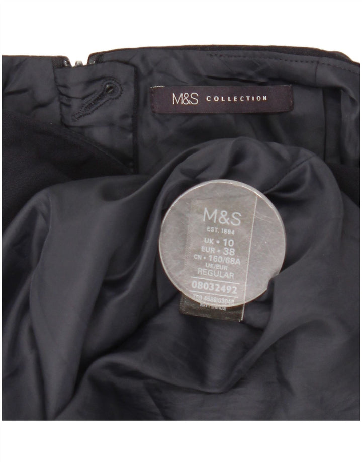 Marks & Spencer Γυναικεία μίνι φούστα UK 10 Small W29 Navy Blue Polyester