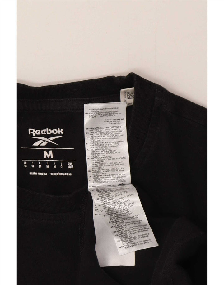 Ανδρικό T-Shirt Reebok Top Μεσαίο μαύρο βαμβακερό