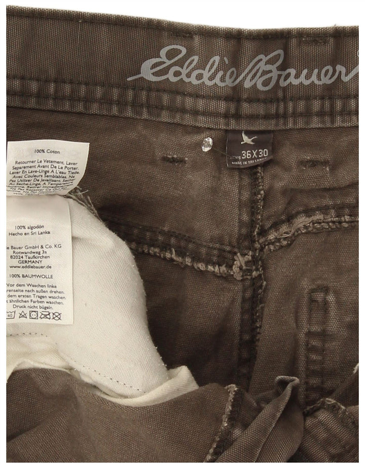 Eddie Bauer Ανδρικό ίσιο παντελόνι Cargo W36 L30 Γκρι βαμβακερό