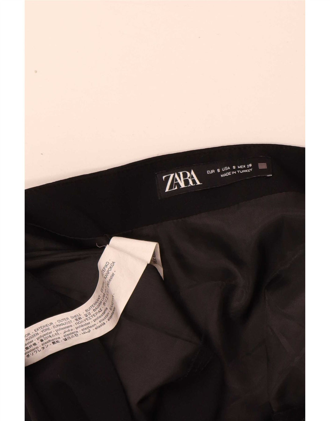 Zara Γυναικεία Μίνι Φούστα Μικρή W26 Μαύρη Βαμβακερή