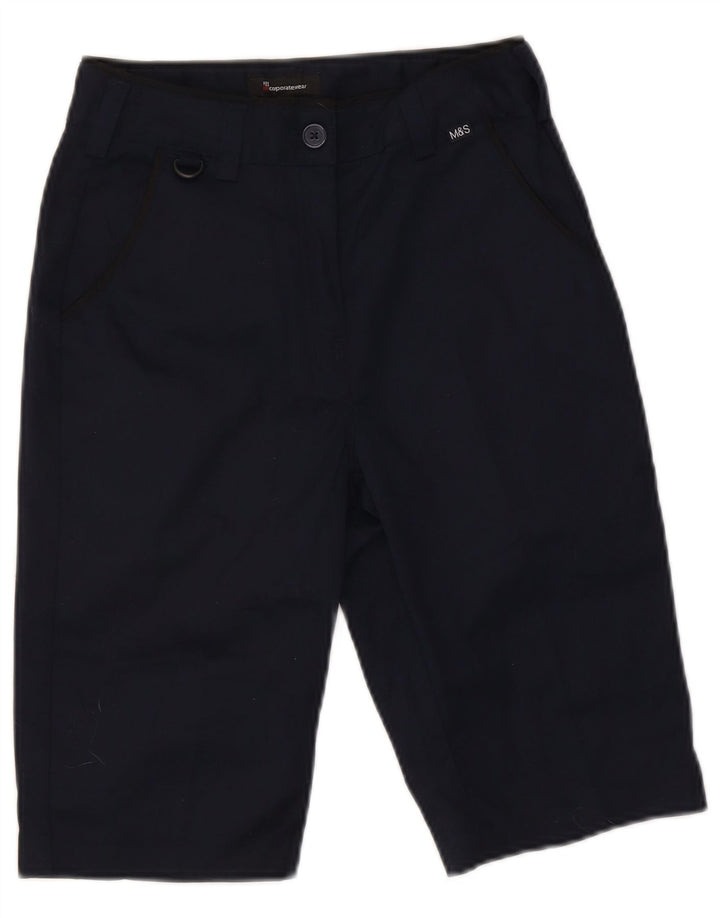 Marks & Spencer Γυναικεία βερμούδα UK 6 XS W26 Navy Blue Polyester