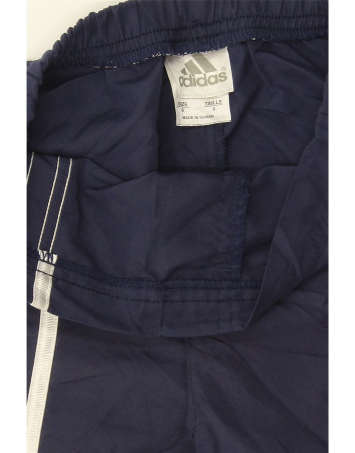 ADIDAS Boys Graphic Sport Shorts 5-6 Years Navy Blue Polyester Vintage Adidas and Second-Hand Adidas from Messina Hembry 