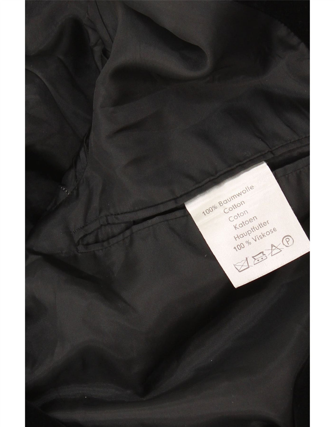 Vintage Ανδρικό βελούδινο σακάκι με 2 κουμπιά UK 36 Small Black