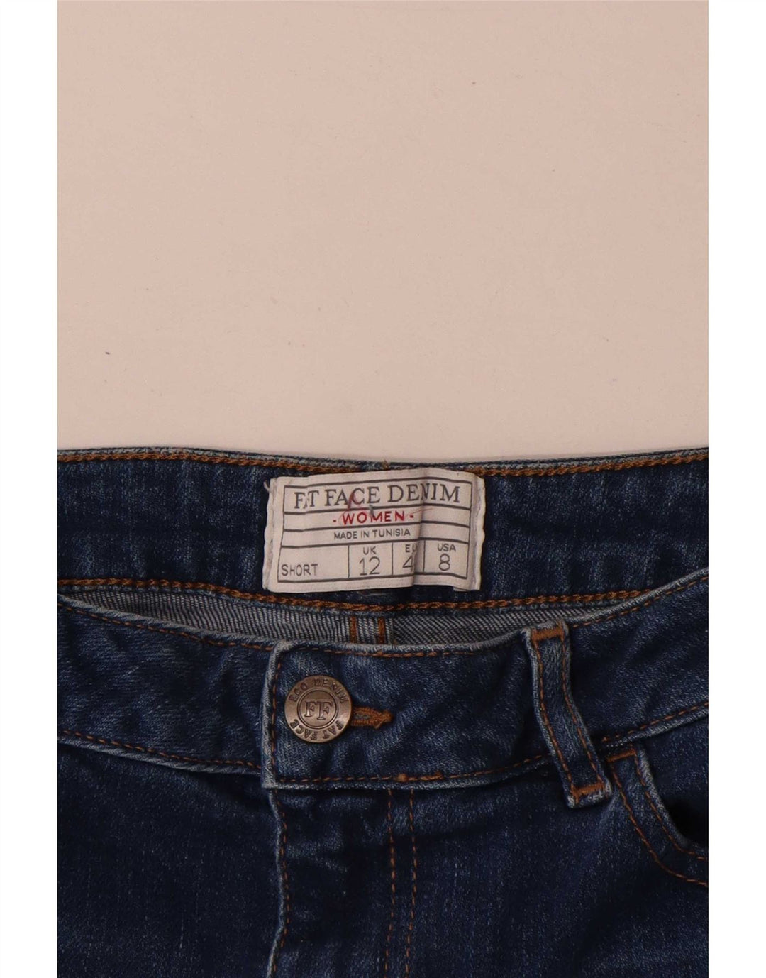 Fat Face Γυναικείο τζιν σορτς UK 12 Medium W30 Μπλε βαμβακερό
