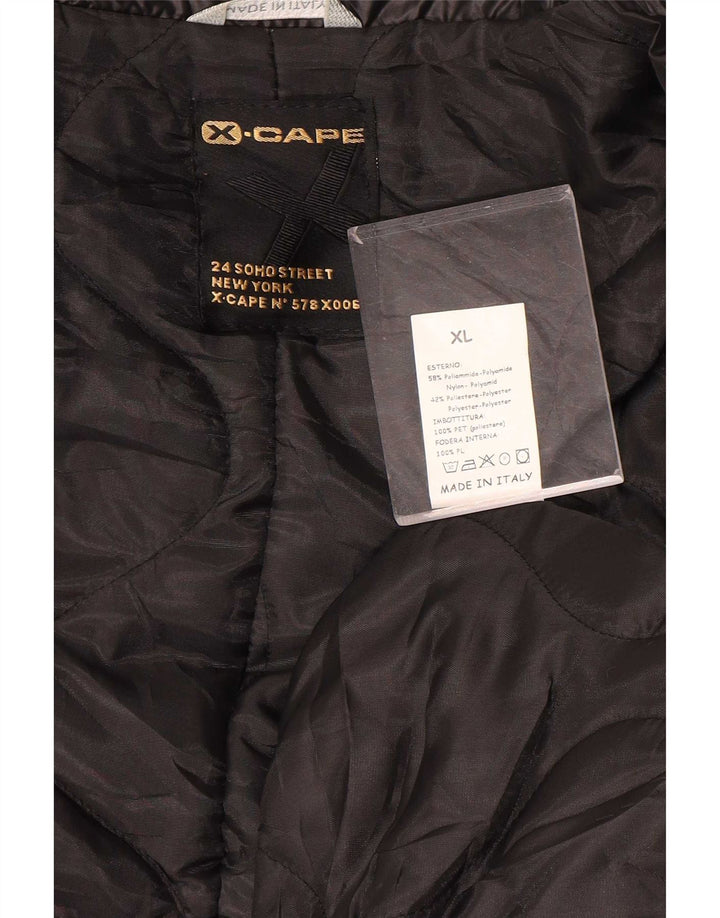 X-Cape Ανδρικό σακάκι σακάκι με 3 κουμπιά UK 42 XL Μαύρο Πολυαμίδιο