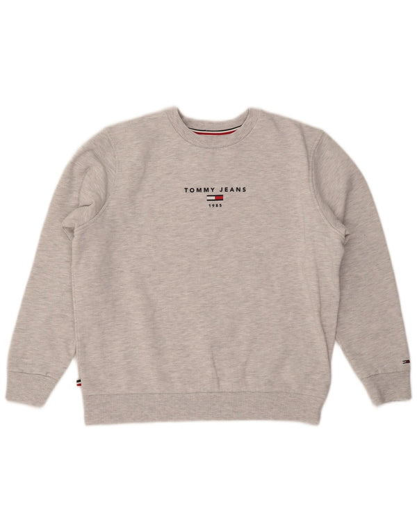 Γυναικείο γραφικό φούτερ TOMMY HILFIGER Jumper UK 14 Medium Grey Flecked