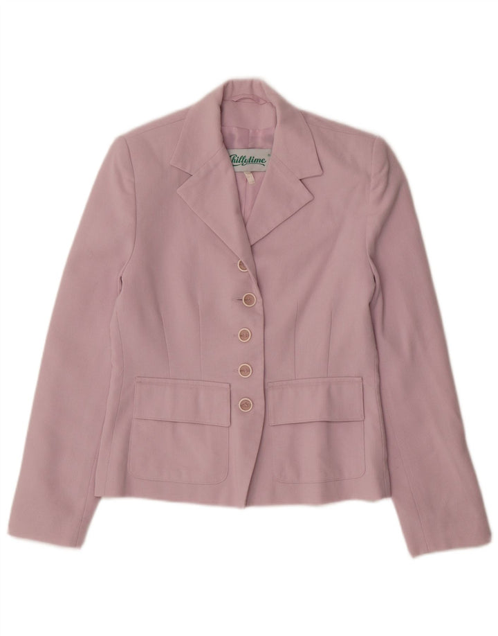 Chillytime Γυναικείο τζάκετ Blazer UK 8 με 5 κουμπιά ροζ