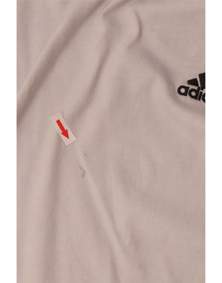 Ανδρικό T-Shirt Adidas Top μεγάλο λευκό βαμβακερό