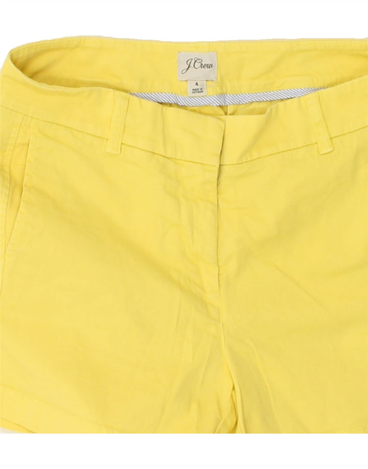 J. CREW Womens Chino Shorts US 4 Small W30 Yellow Cotton Vintage J. Crew and Second-Hand J. Crew from Messina Hembry 
