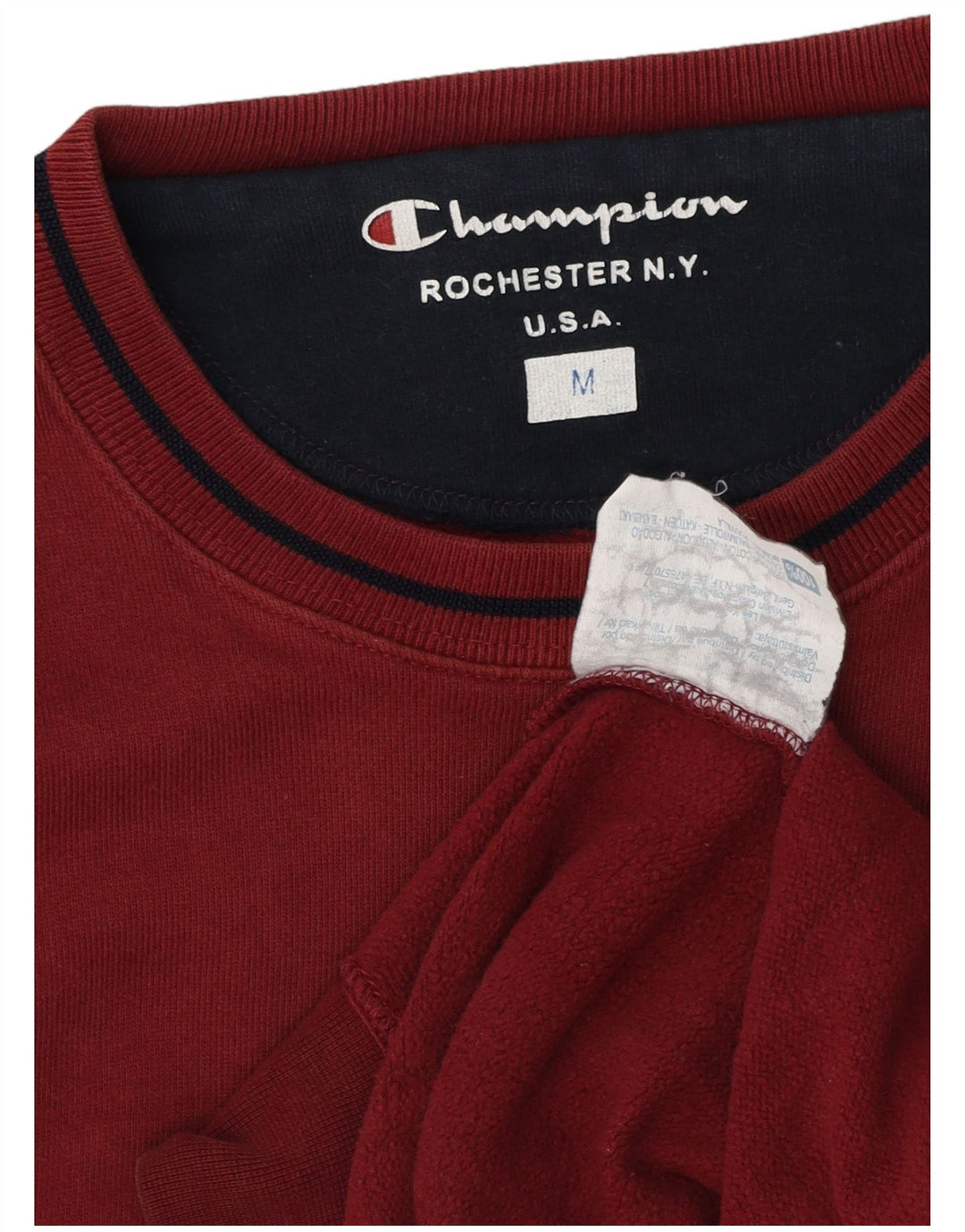 Ανδρική φούτερ Champion Jumper Μεσαίο μπορντό βαμβακερό