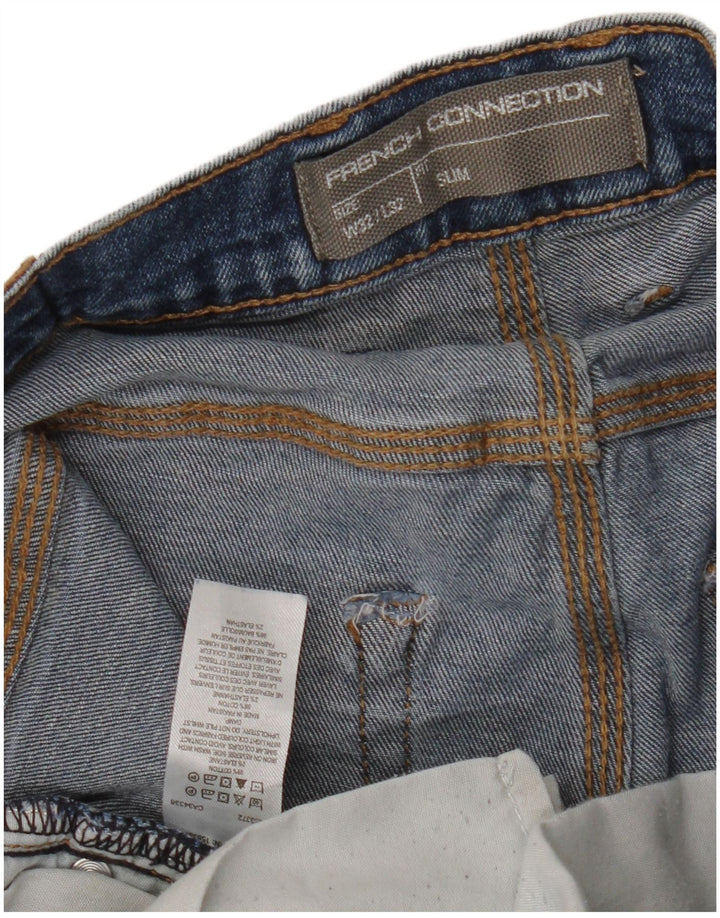 ΓΑΛΛΙΚΗ ΣΥΝΔΕΣΗ Γυναικείο Slim Jeans W32 L32 Μπλε Βαμβακερό