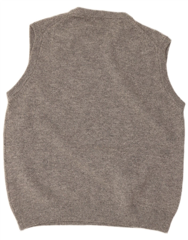 Ανδρικό γιλέκο Henry Cottons Tank Top Μεγάλο γκρι παρθένο μαλλί