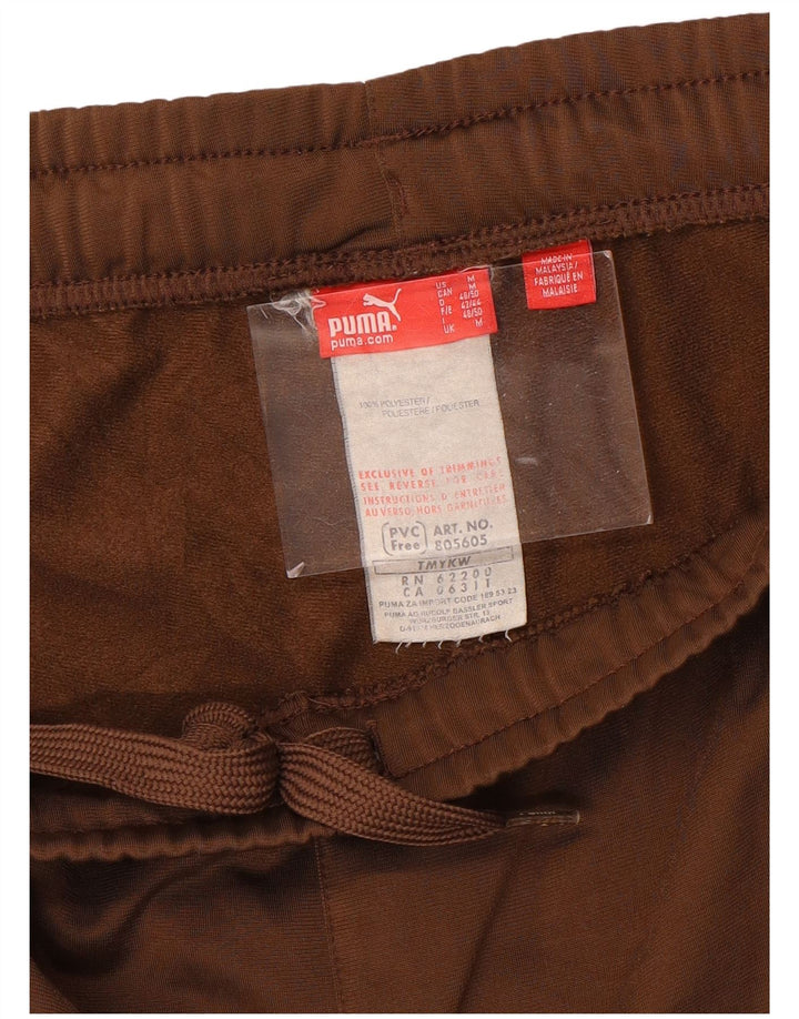 Γυναικεία αθλητική φόρμα PUMA παντελόνι UK 12 μεσαίου καφέ χρώματος πολυεστέρας